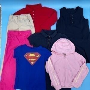 Seven Piece Lot of Girls Clothes Size 6